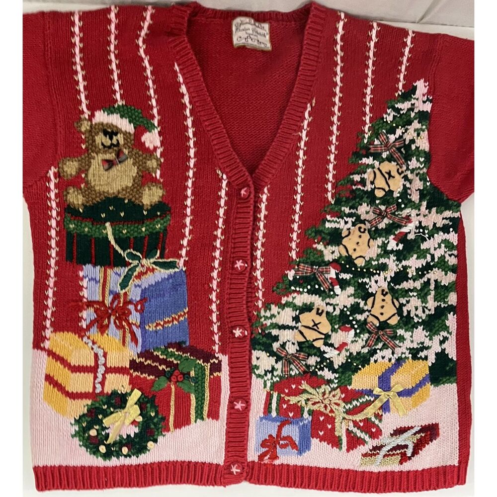 Heirloom Collectibles Women's Christmas Sweater Vintage Rare Cozy Cottagecore